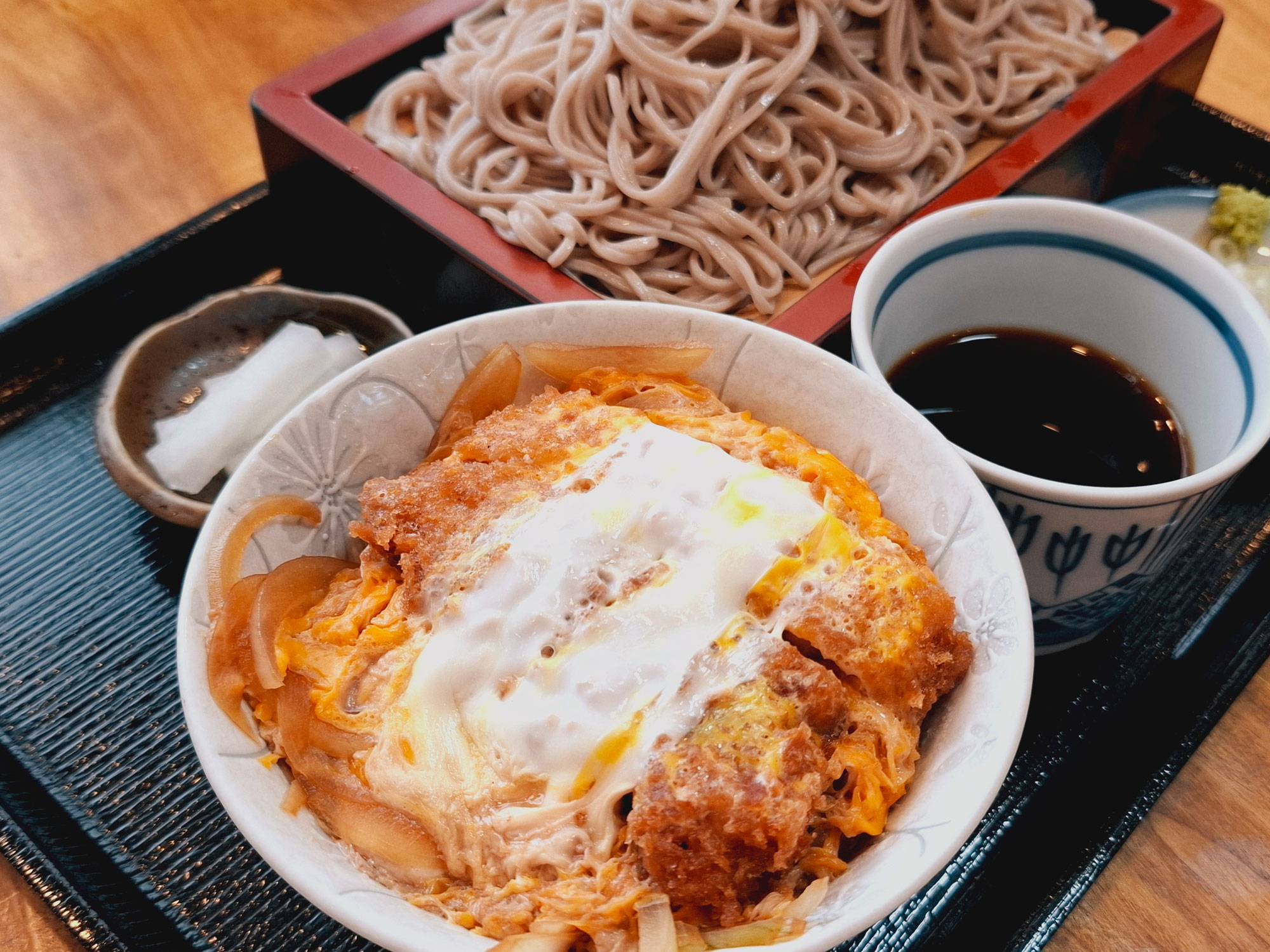 そば処 志のぶ カツ丼そばセット