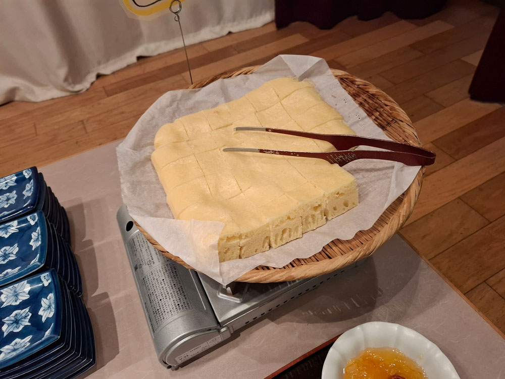蒸しパン 近くからのアングル