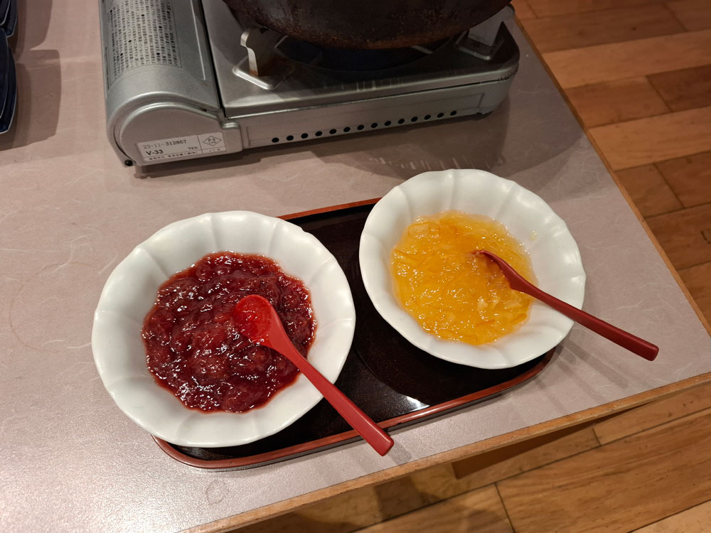 朝食バイキング ジャム