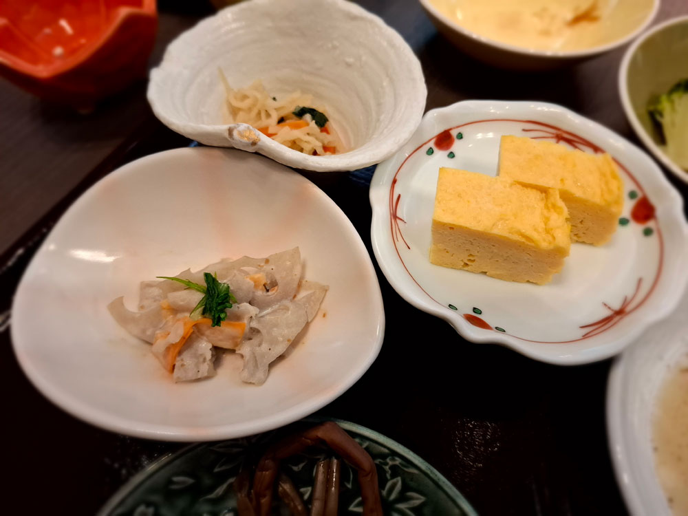 富士屋 朝食バイキングの料理