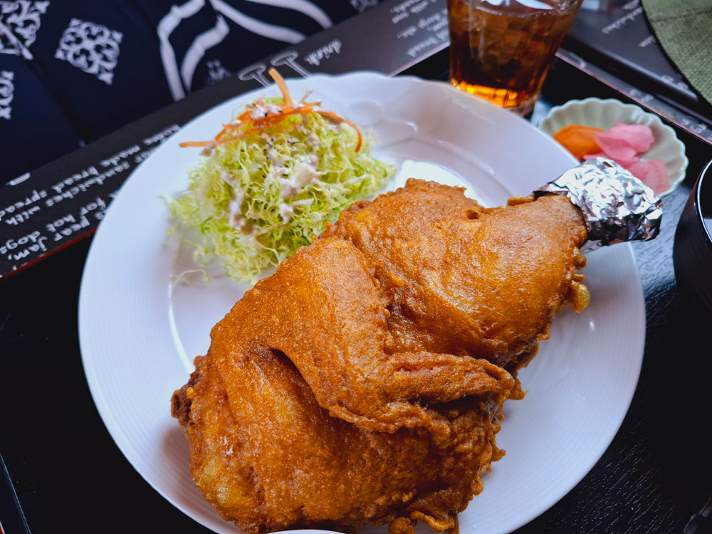 半身揚げ 近くからのアングル