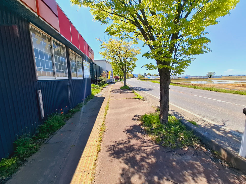 らまいろ升潟店 お店の前の様子