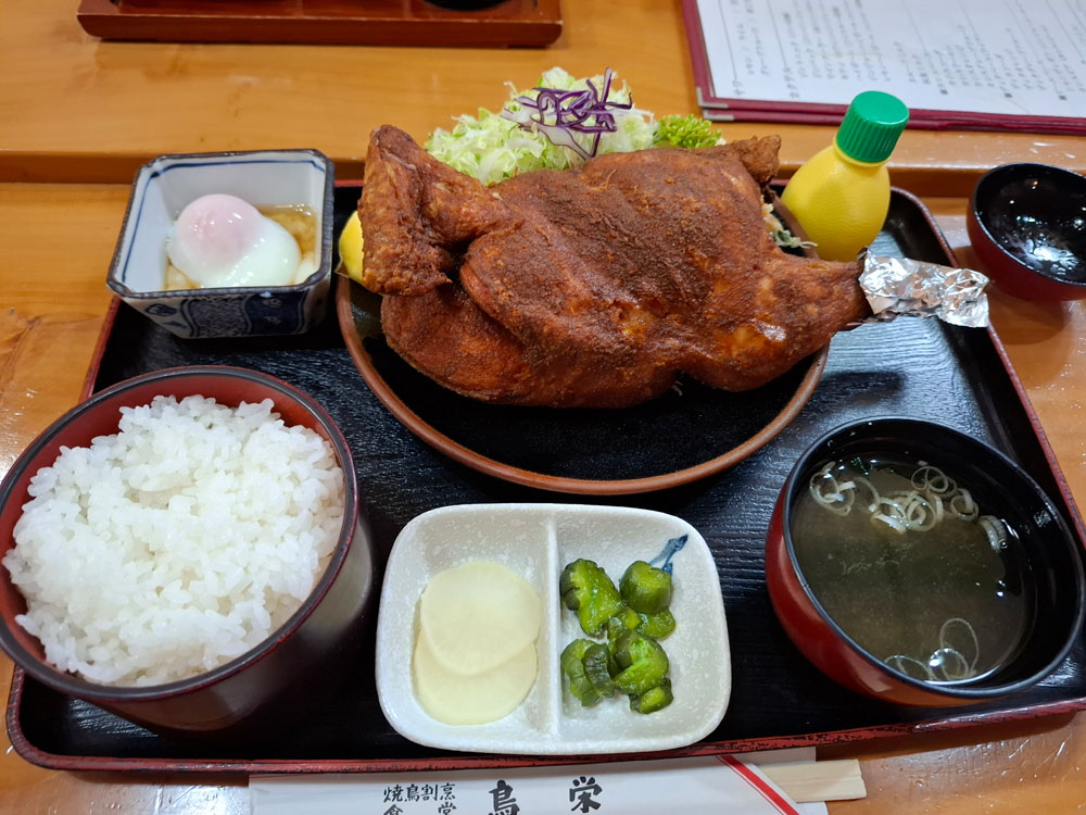 鳥栄 若鳥から揚げ定食