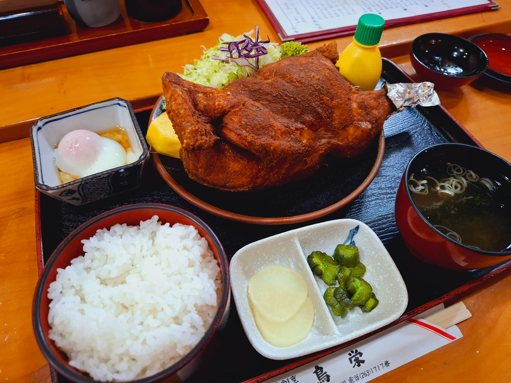 鳥栄 若鳥から揚げ定食
