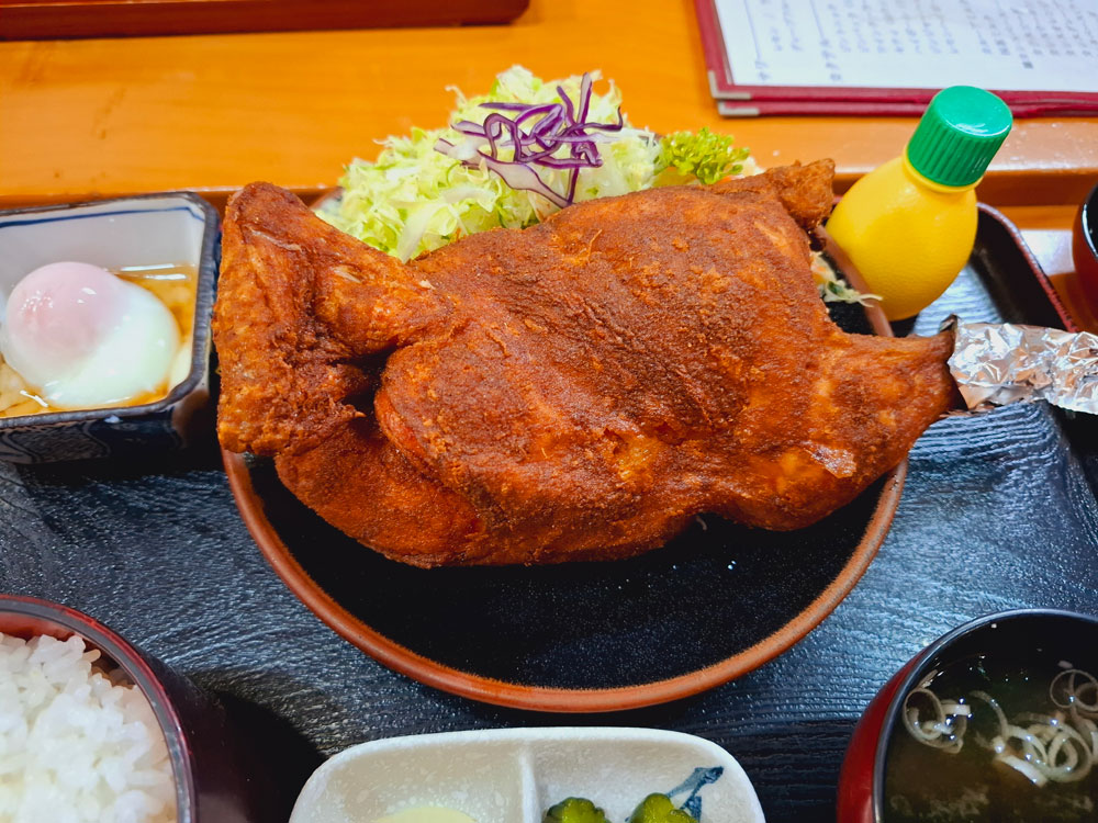 鳥栄 若鳥から揚げ定食