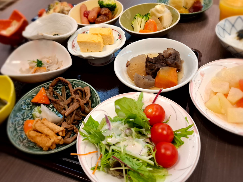 岩室温泉 富士屋の朝食