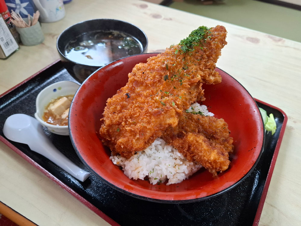 原泉 タレカツ丼と小ラーメン