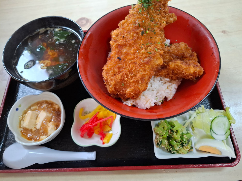 タレカツ丼 大きなカツ